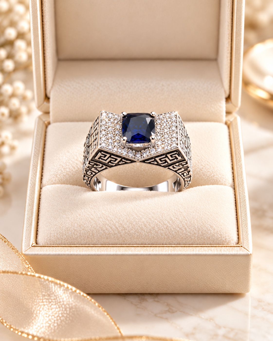 Mehr-e-Mughal – Royal Heritage Statement Ring (Adjustable)