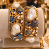 Premium Designer Mother Pearl Pair of Karra